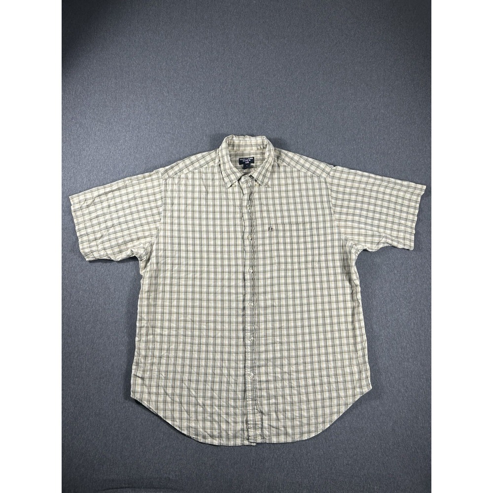 Ralph Lauren Jeans‎ Co. Men's XL Plaid Short Sleeve Button Down Shirt
